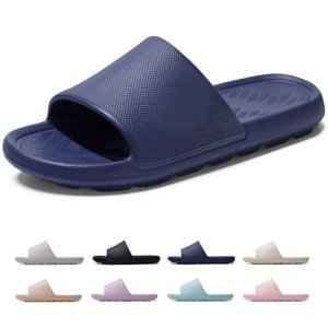 Men's Comfortable Slide Sandals - Navy Blue