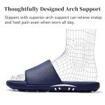 Men's Comfortable Slide Sandals - Navy Blue
