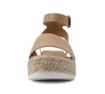 Men's Open Toe Buckle Espadrille Wedge Sandals