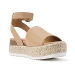 Men's Open Toe Buckle Espadrille Wedge Sandals