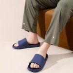 Men's Comfortable Slide Sandals - Navy Blue