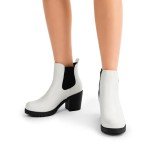 DREAM PAIRS Chunky Heel Chelsea Ankle Boots