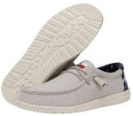 Hey Dude Men's Wally Off White Slip-On Loafers