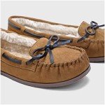 KOLILI Faux Fur Moccasins for Men - Slip On