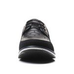 Black Leather Oxford Shoes for Men