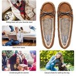 KOLILI Faux Fur Moccasins for Men - Slip On