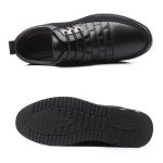 Black Leather Oxford Shoes for Men