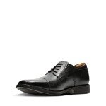 Clarks Men's Black Leather Oxford Shoe, Size 10.5