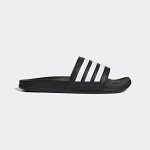 adidas Adilette Comfort Slides Sandal - Black/White