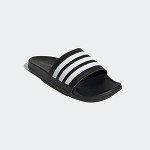 adidas Adilette Comfort Slides Sandal - Black/White