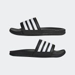 adidas Adilette Comfort Slides Sandal - Black/White
