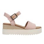 TOMS Womens Diana Espadrille Casual Sandals Casual Mid Heel 2-3" - Pink - Size 8 B