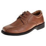 French Toast Boys Dress Shoes - Classic Lace-Up Oxford Casual Dress Formal Shoes- Tan (Size 4 Big Kid)