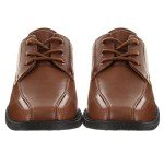 French Toast Boys Dress Shoes - Classic Lace-Up Oxford Casual Dress Formal Shoes- Tan (Size 4 Big Kid)