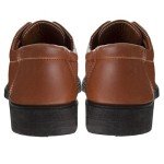 French Toast Boys Dress Shoes - Classic Lace-Up Oxford Casual Dress Formal Shoes- Tan (Size 4 Big Kid)