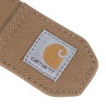 Carhartt Men's Casual Rugged Canvas Duck Belts, W/Antique Brass Buckle and Contrast Curdoroy Backing, Brown, 38