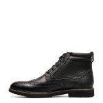 Nunn Bush Men's Odell 2.0 Wingtip Dress Casual Chukka Leather Boot, Black, 12 X-Wide