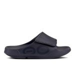 OOFOS OOahh Sport Flex Recovery Sandal, Black Matte - Women’s Size 13, Men’s Size 11