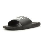 PUMA Mens Cool Cat 2.0 Slide Sandal, PUMA Mens black-PUMA Mens white, 10