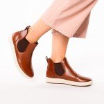 ECCO Women's Soft 7 Chelsea Ankle Boot, Cognac, 10-10.5