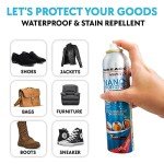 Tarrago Nano Shoe Protector Spray | 6.5oz | Waterproof & Stain Repellent for Sneakers, Suede, Canvas, Leather, Fabric, Nylon, Hiking, Boots