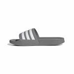 Adidas Men's Shower Slides in Grey/White Size 14