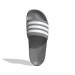Adidas Men's Shower Slides in Grey/White Size 14