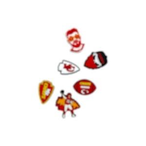 Sports Shoe Charms for Crocs | Sports Team Charms for Crocs | Basketball Football Soccer | Lakers Buccs College Football (Small, CHIEF)