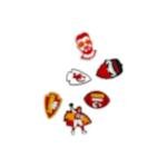 Sports Shoe Charms for Crocs | Sports Team Charms for Crocs | Basketball Football Soccer | Lakers Buccs College Football (Small, CHIEF)