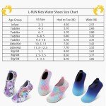 L-RUN Kids Water Sports Shoes Girls Boys Beach Pool Slide Sandals Outdoor Pink 11.5-12.5=EU30-31