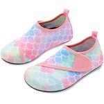 L-RUN Kids Water Sports Shoes Girls Boys Beach Pool Slide Sandals Outdoor Pink 11.5-12.5=EU30-31