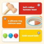 Men's Colorful Wooden Musical Pounding Toy