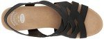 Dr. Scholl's Shoes Women's Everlasting Espadrille Platform Wedge Sandal,Black Smooth,8.5