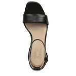 Naturalizer Womens Joy Ankle Strap Heeled Dress Sandal,Black Leather,7
