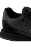 AX Armani Exchange mens Lifestyle Sneaker, Black, 10 US