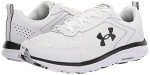 Under Armour Mens Charged Assert 9 Running Shoe, White/Black, 10.5 US