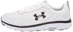 Under Armour Mens Charged Assert 9 Running Shoe, White/Black, 10.5 US