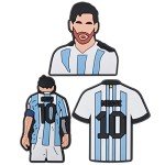 Soccer Charms for Men's Sandals and Clogs