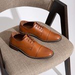 Jousen Men's Dress Shoes Classic Oxfords Formal Business Shoes Modern Derby Oxford Size (AMY9003 Yellow Brown 10)