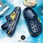 Garden Clogs Shoes Sandals Cute Cartoon Summer Animal Home Room Lightweight Slip On Sandals Shower Slides Non-Slip Shoes Sport Kids Child Children Baby Boys Girls Toddler/Little Kid Excavator Navy 28