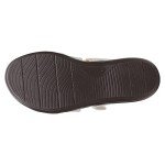 Clarks Collection Women's Laurieann Cove flats-sandals, White Leather, 9 Medium US