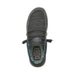 Hey Dude Men's Wally Sox Charcoal Men's 11 & Women's 13 | Men's Loafers | Men's Slip On Shoes | Comfortable & Light-Weight