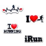 Wlyosvje 10Pcs Running Shoe Charms for Clog Sandals, Jogging Sports Decoration Charms