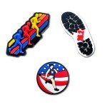 Wlyosvje 10Pcs Running Shoe Charms for Clog Sandals, Jogging Sports Decoration Charms
