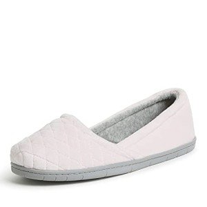 Dearfoams womens Katie Microfiber Velour Espadrille Slipper, Fresh Pink, Small US