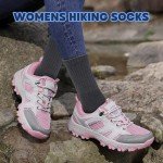 Justay 5 Pairs Merino Wool Socks for Women Winter Warm Thick Socks Cozy Knit Boot Crew Hiking Socks Gifts for Her