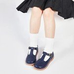 Navy Blue Mary Jane Dress Shoes for Girls