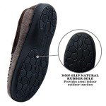 Telifor Mens Warm Fuzzy Moccasin House Slippers, Comfy Winter Slip on Memory Foam Indoor Bedroom Slippers for Men, Cozy Fluffy Plush Fur Lining Man Home Houseshoes Non-Slip
