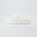 CUSHIONAIRE Women's Feather Cloud Recovery Slide Sandals with +Comfort, Vanilla 8