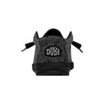 Hey Dude Wally Sport Knit Black/Black Size 11 | Men's Loafers | Men's Slip On Shoes | Comfortable & Light Weight